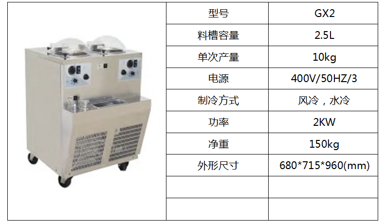 泰而勒 GX2硬式冰淇淋機(jī)（雙缸）